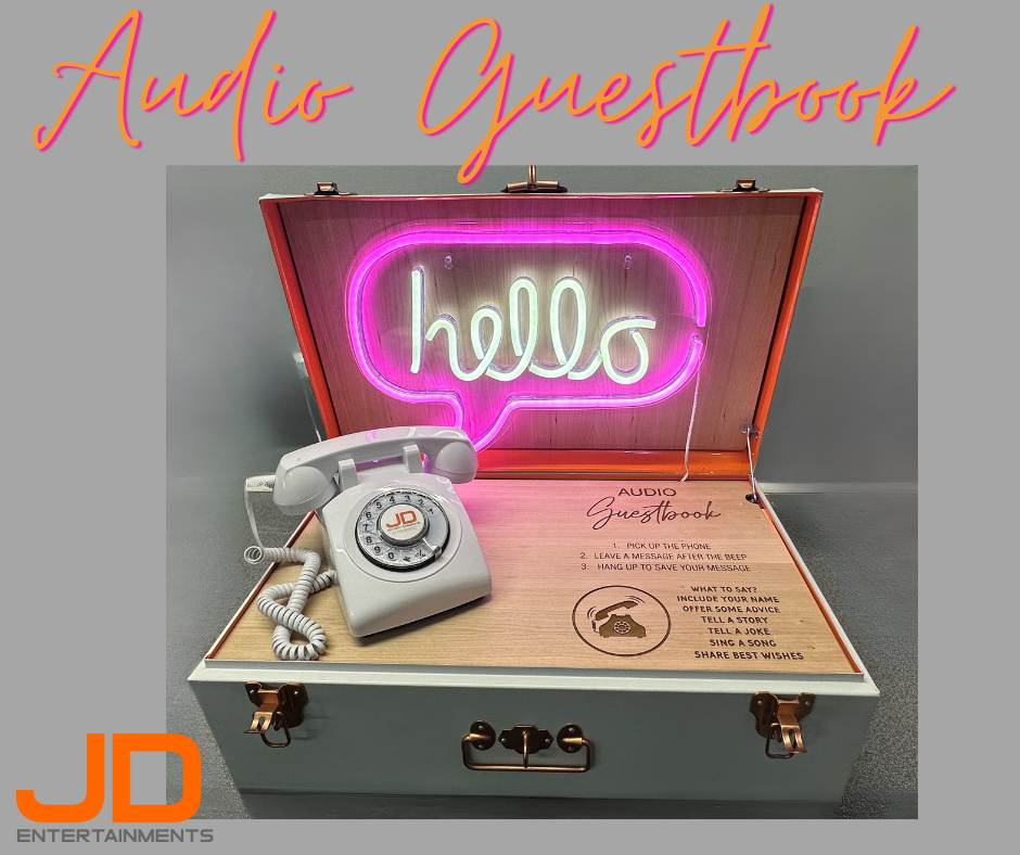 Audio Guestbook JD Entertainments Photo Booth For Hire Swansea JD Entertainments